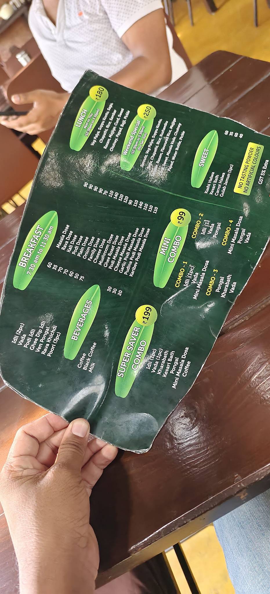 Banana Leaf Meal - Kidambi's Kitchen Authentic Plantain Leaf Meals South Indian Meals menu