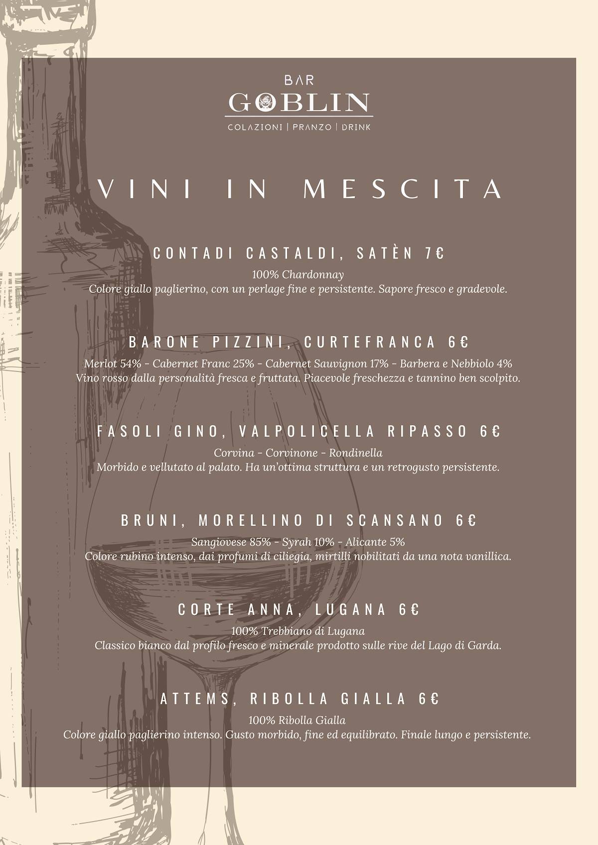 Menu di Bar Goblin 