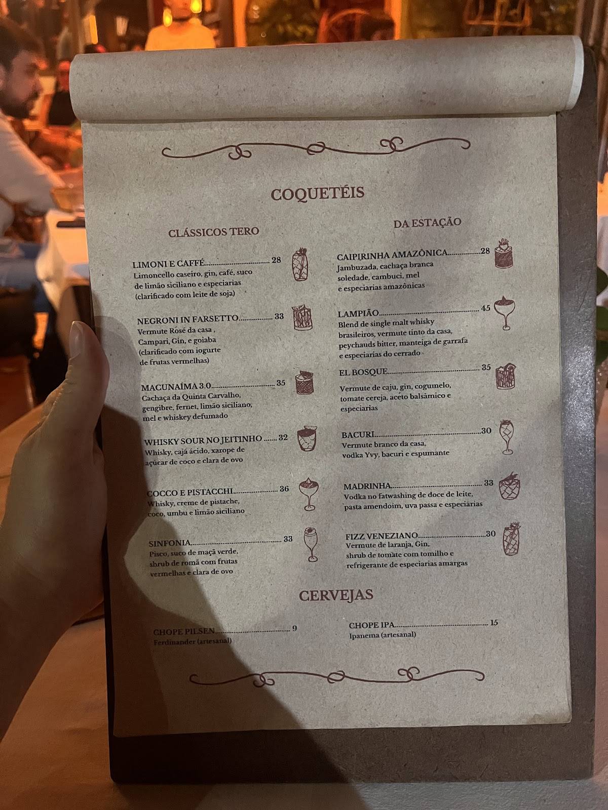 Bar Tero - Vermuteria e Restaurante cardápio