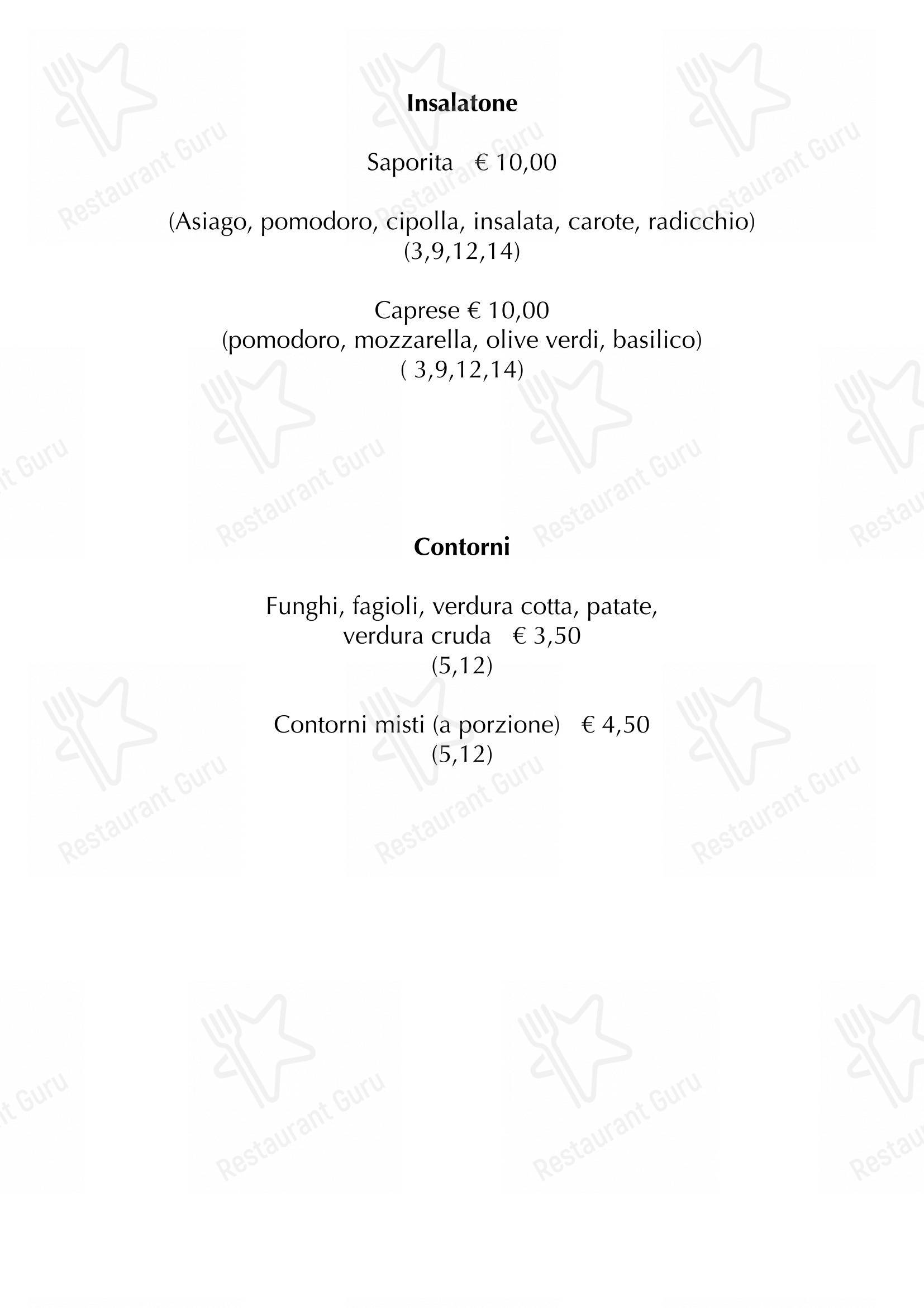 Bar Trattoria Tre Ponti in Rosà - Menu bar