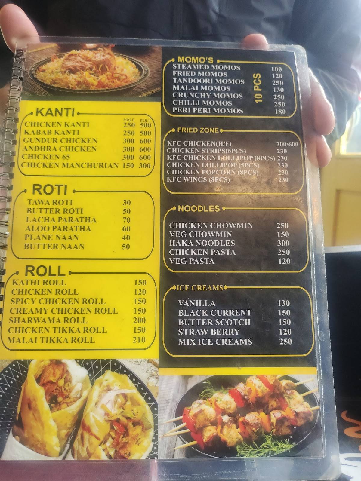 Barka cafe menu