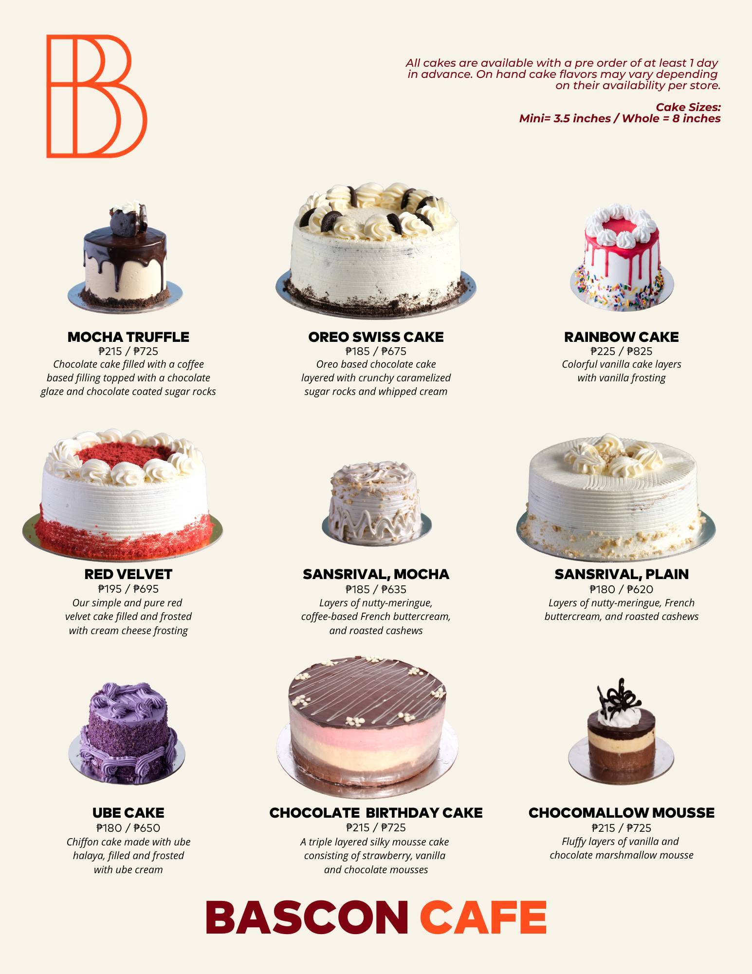 Menu at Bascon Cafe, Bacolod, 27 Lacson St