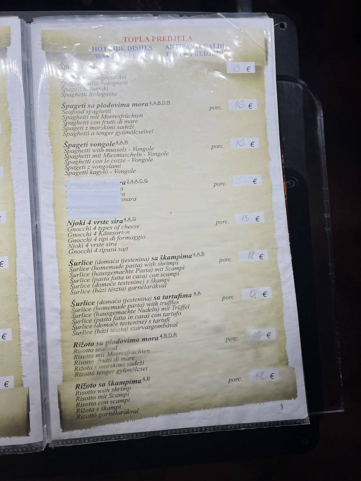 Menu di Restoran Kangarol 