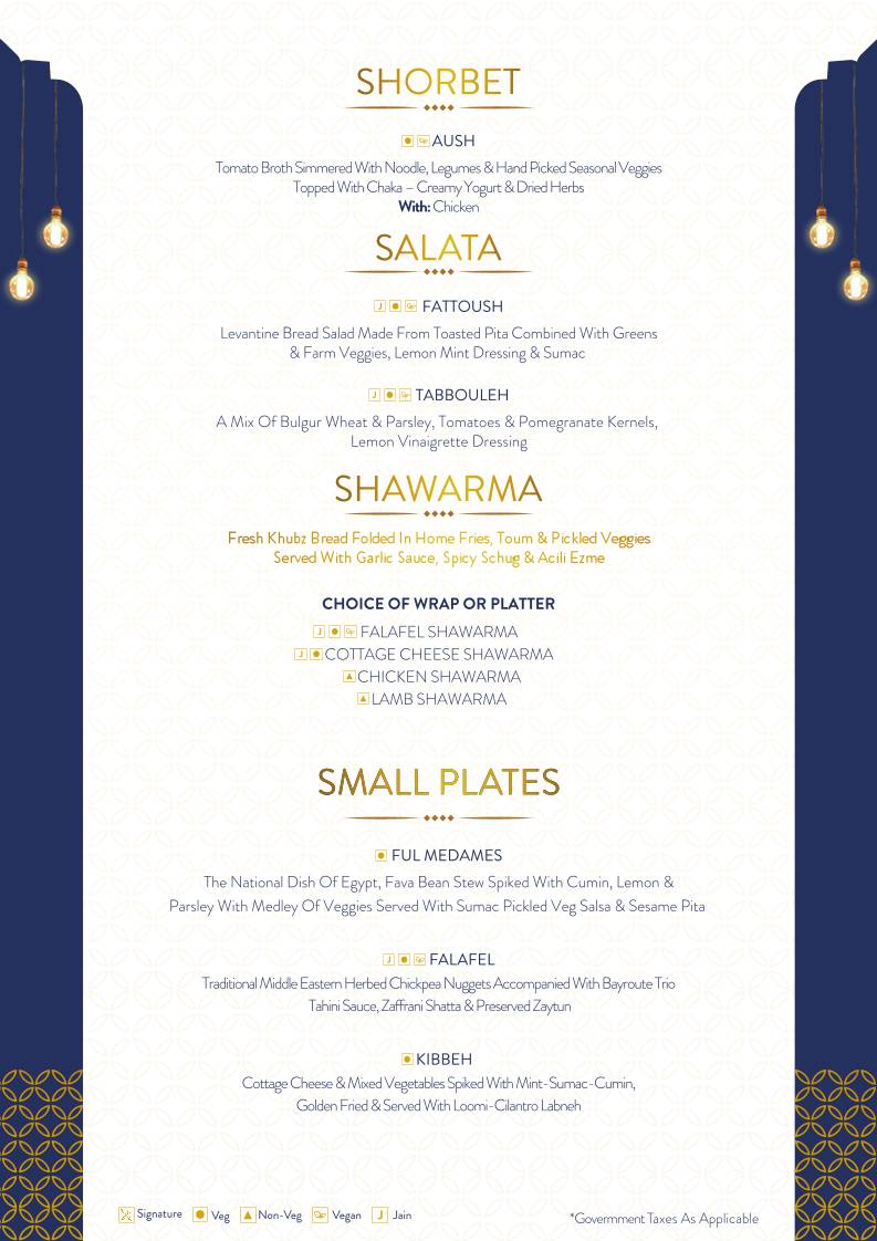 Bayroute Juhu menu
