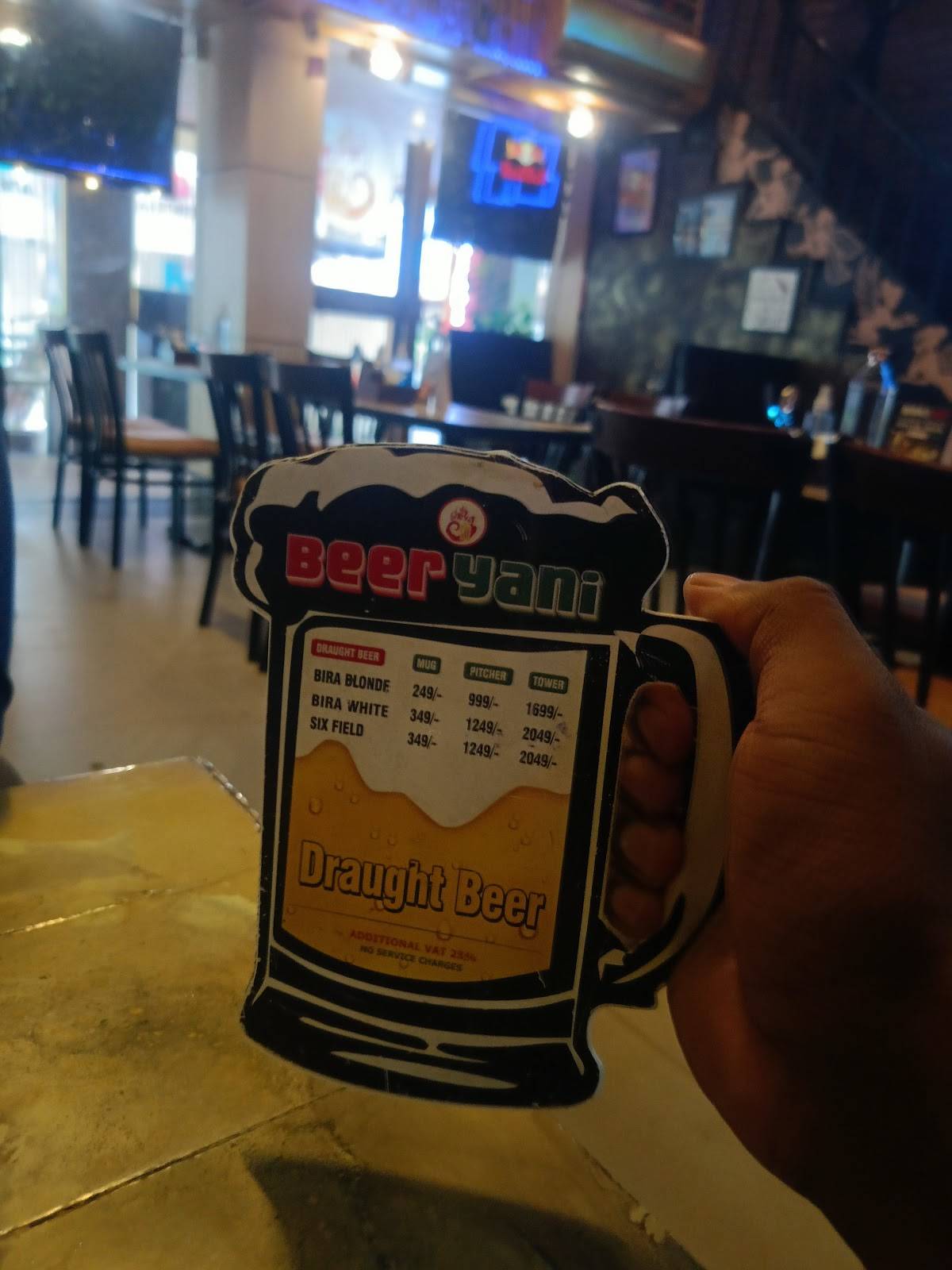 Beeryani menu