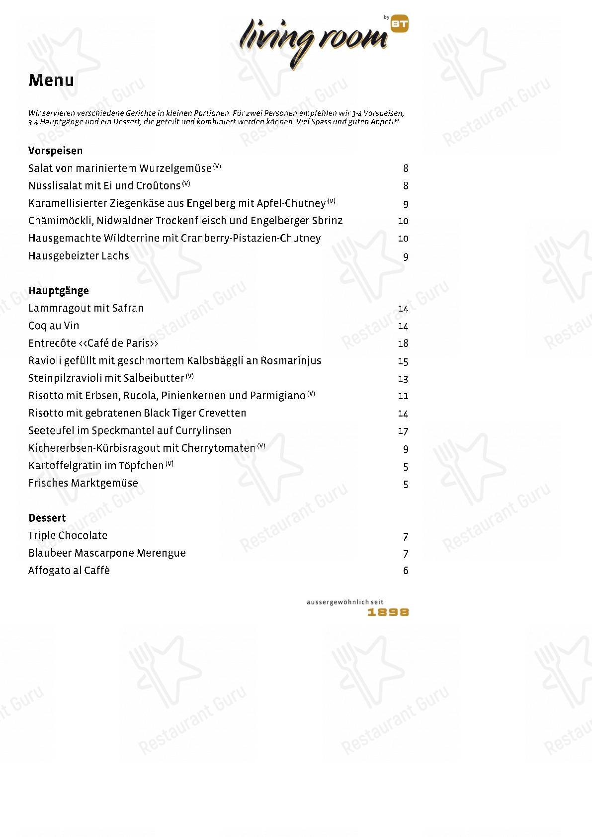 Menu di Hotel Bellevue Terminus