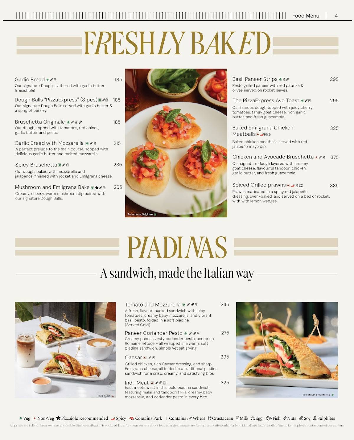 PizzaExpress Indiranagar menu