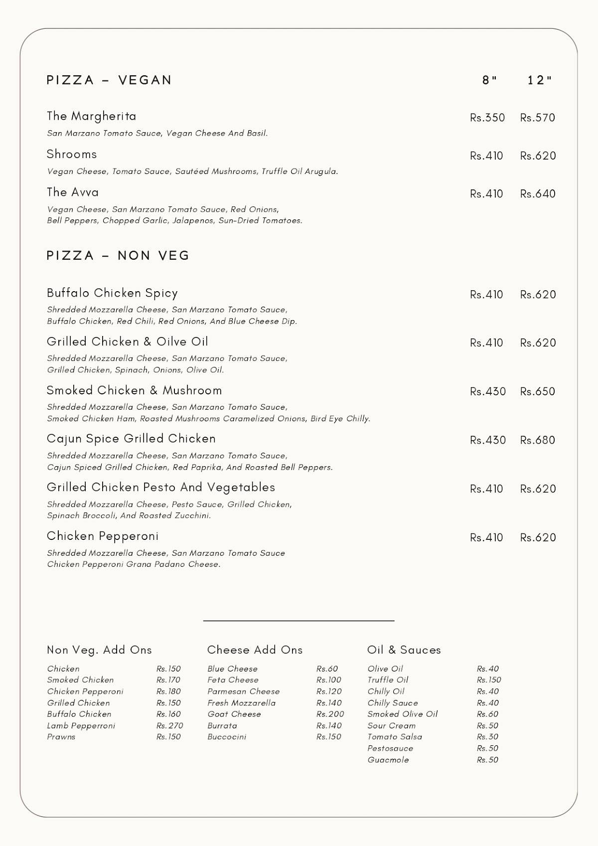 Woods & Brixx Pizza - Sourdough and Woodfired Pizza menu