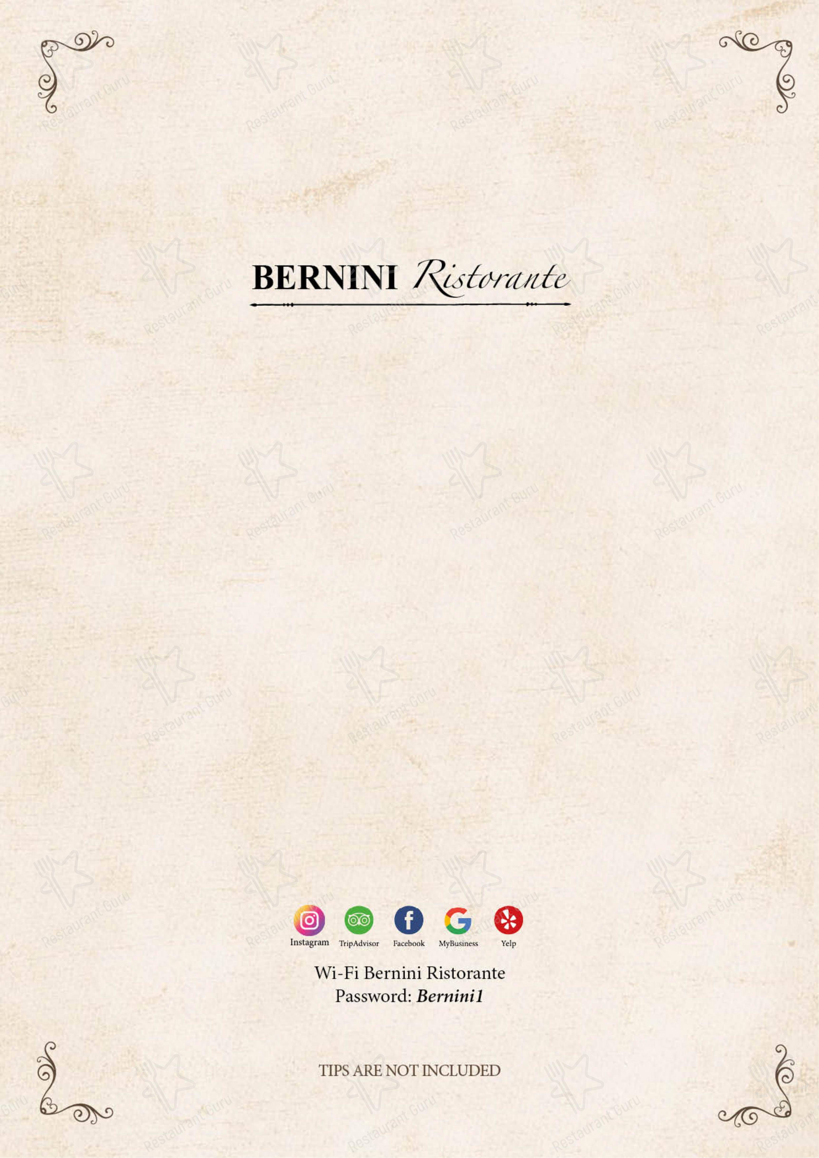 Menu per Bernini Ristorante ristorante