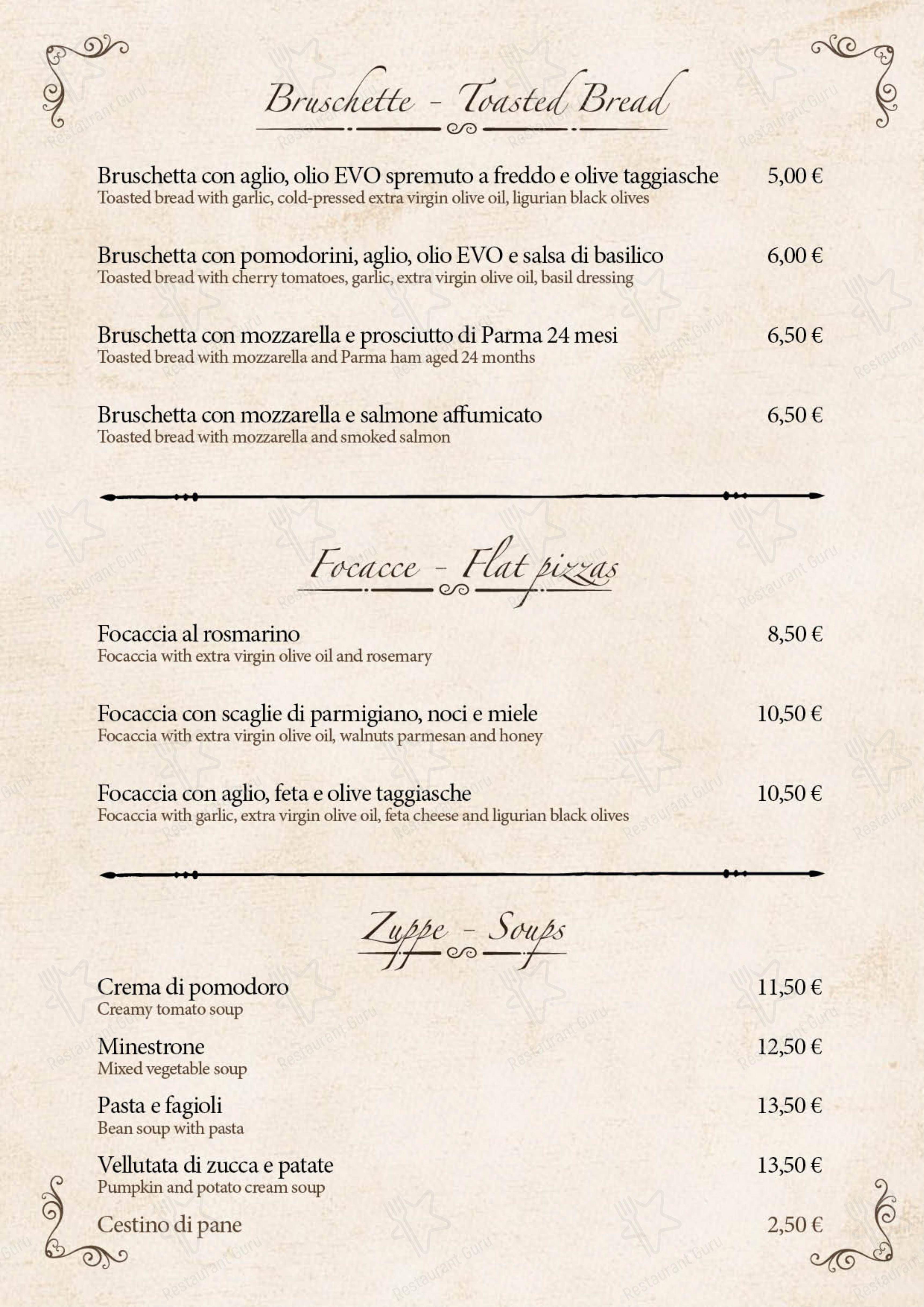 Menu per Bernini Ristorante ristorante