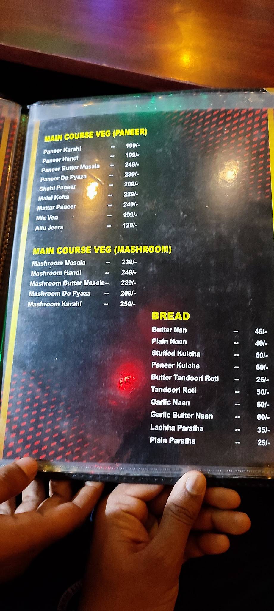 Bewafa Cafe & Restaurent menu