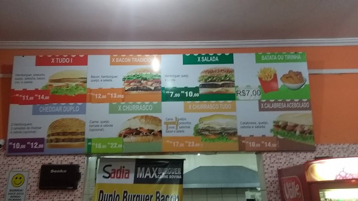 Big Lanches cardápio