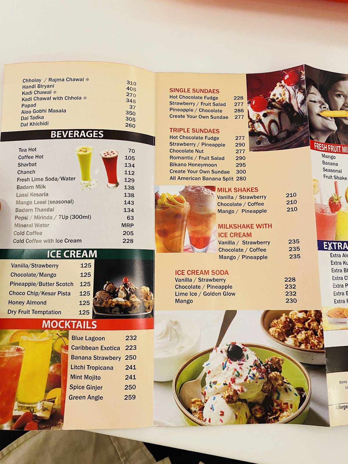 Bikanervala Banjara Hills menu