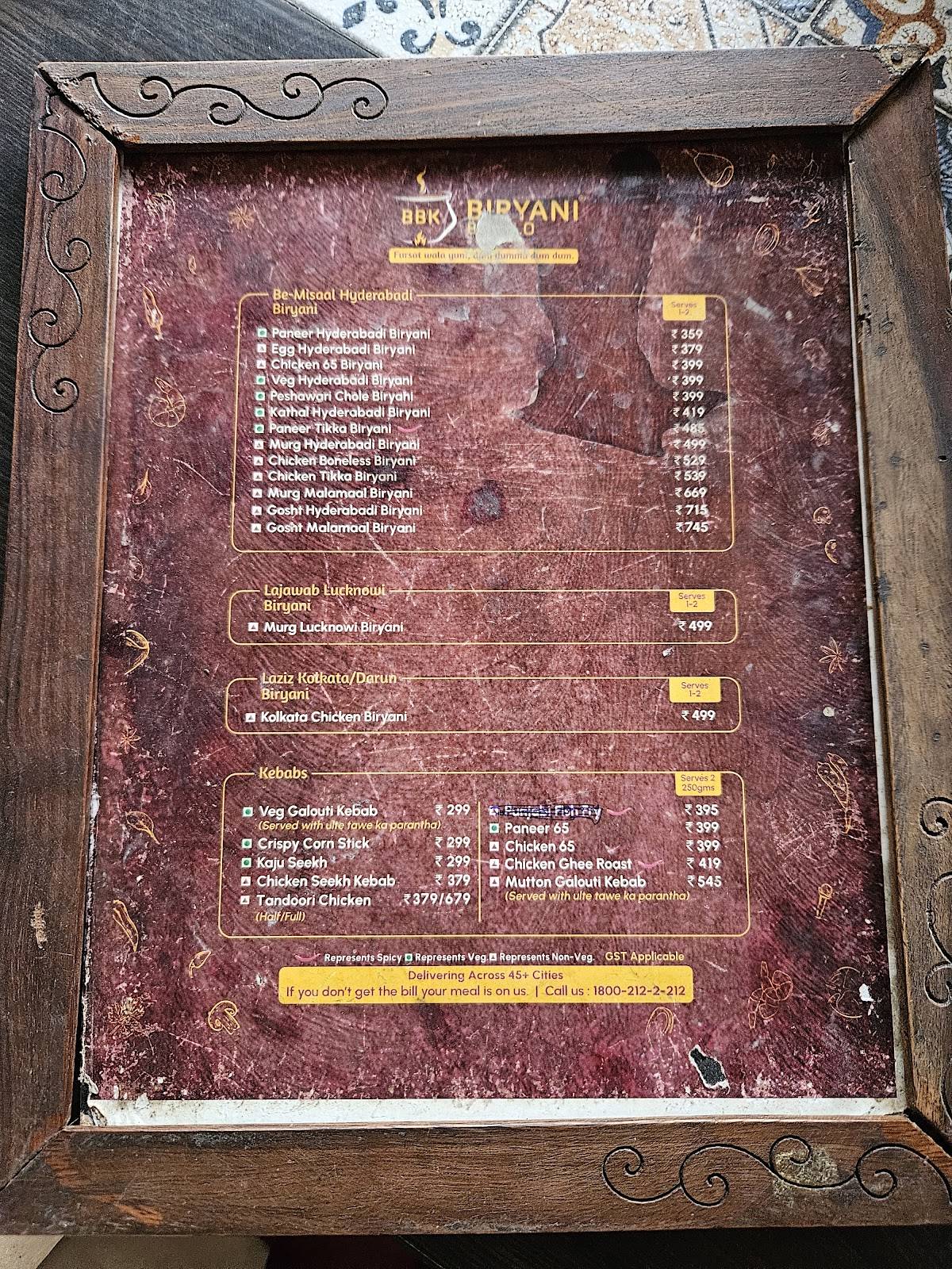 Biryani By Kilo - Raipur menu