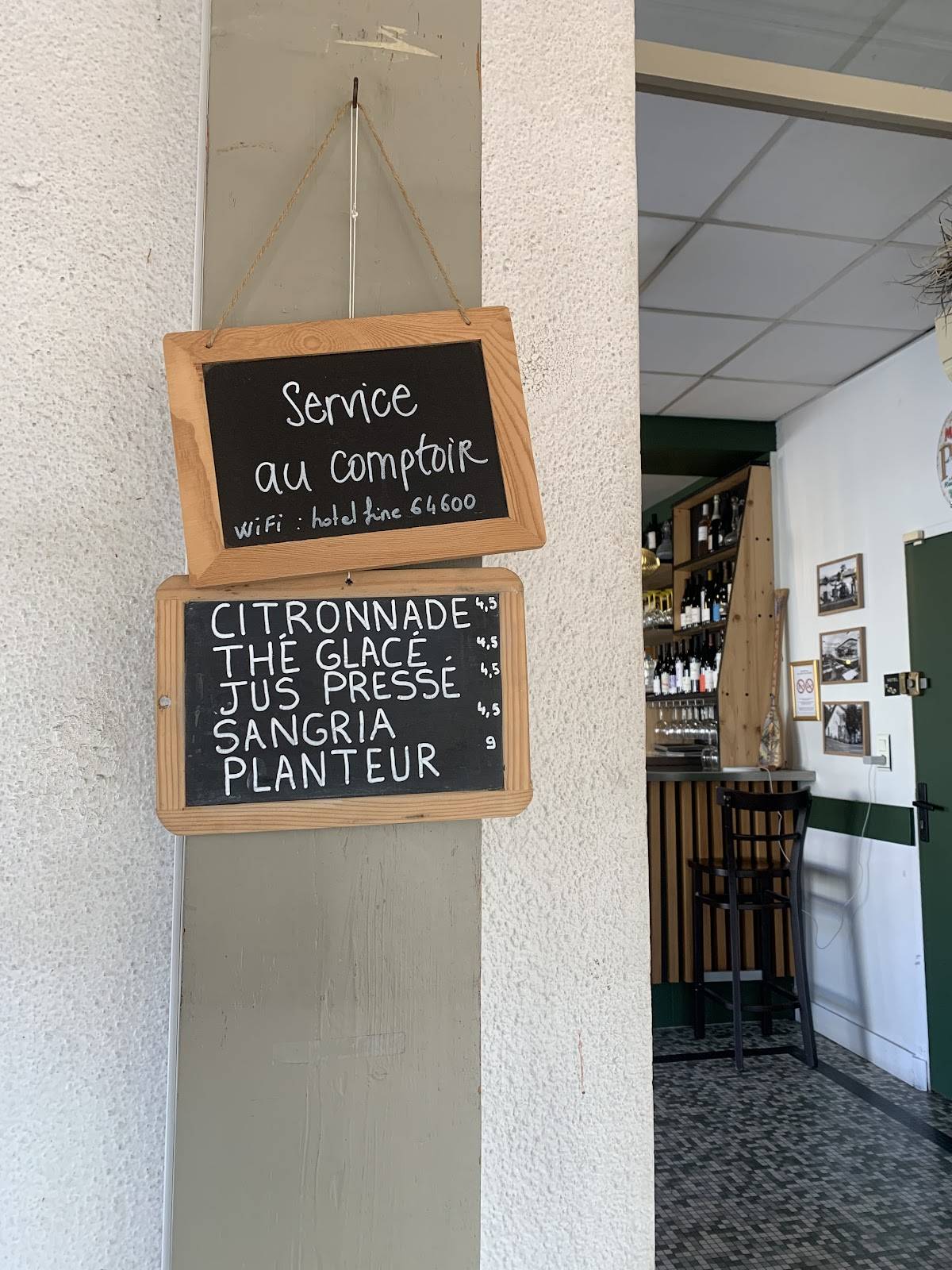 Menu de Bistrot Fine