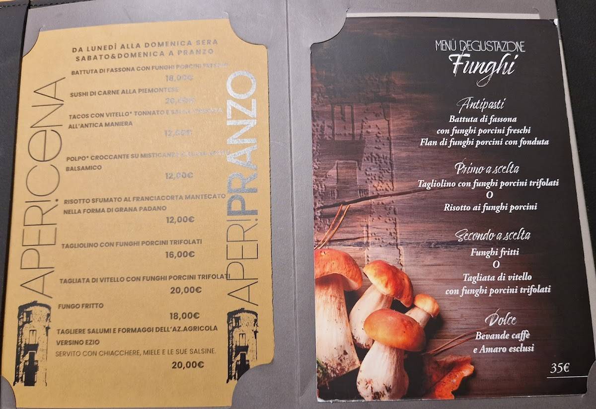 Menu di Bistrot la torre 