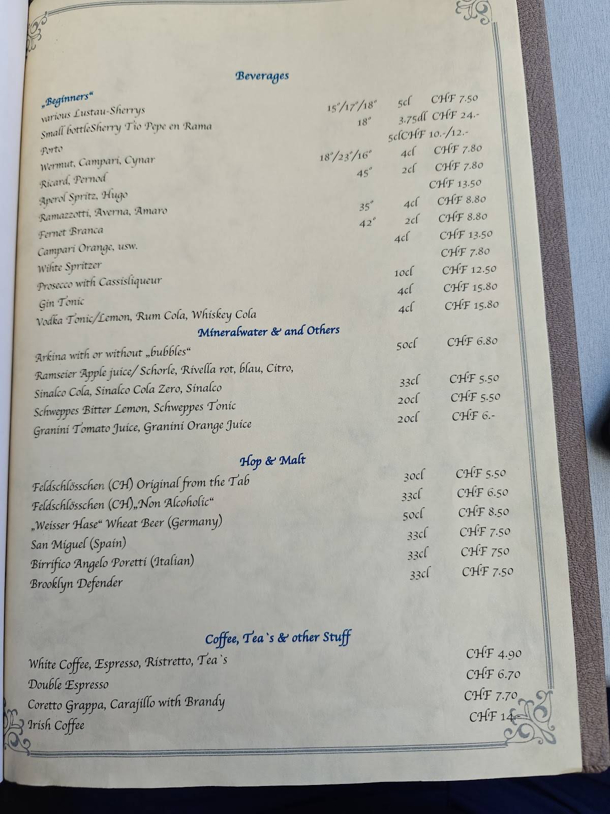 Menu di Blockhus 