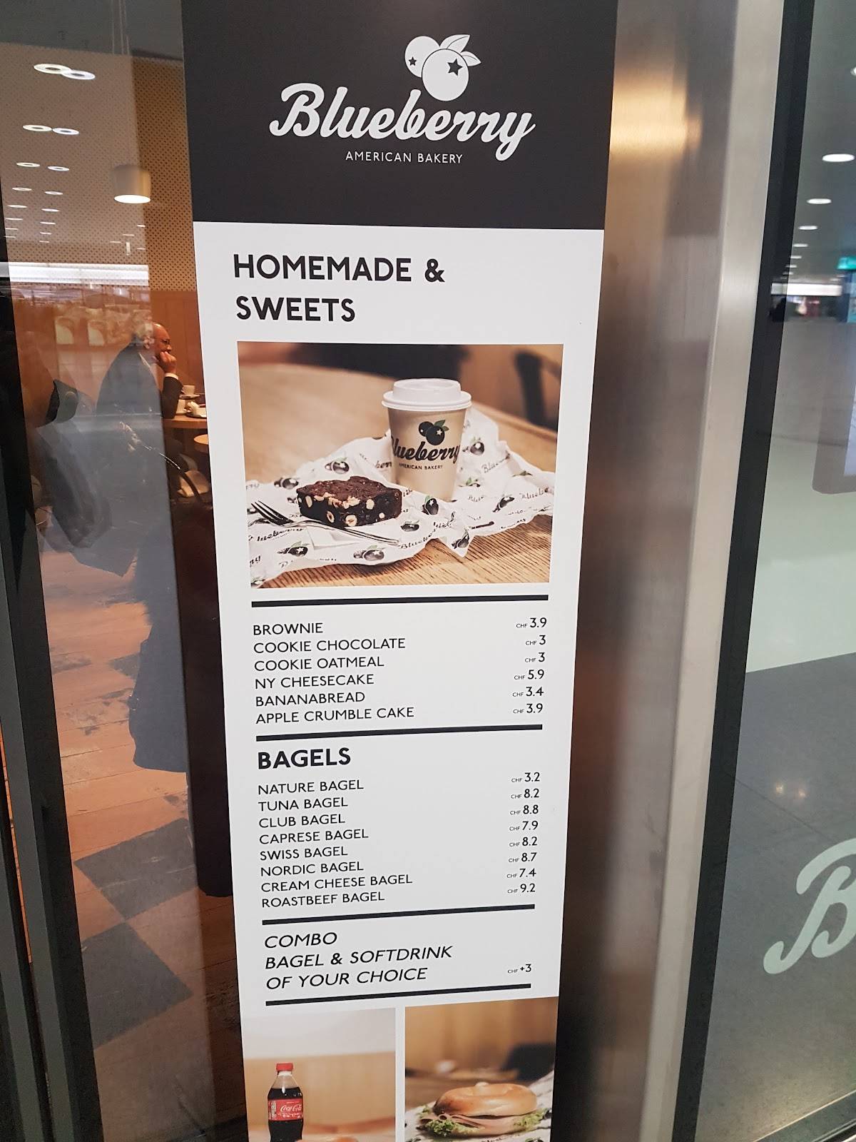 Menu di Blueberry American Bakery Zürich HB 