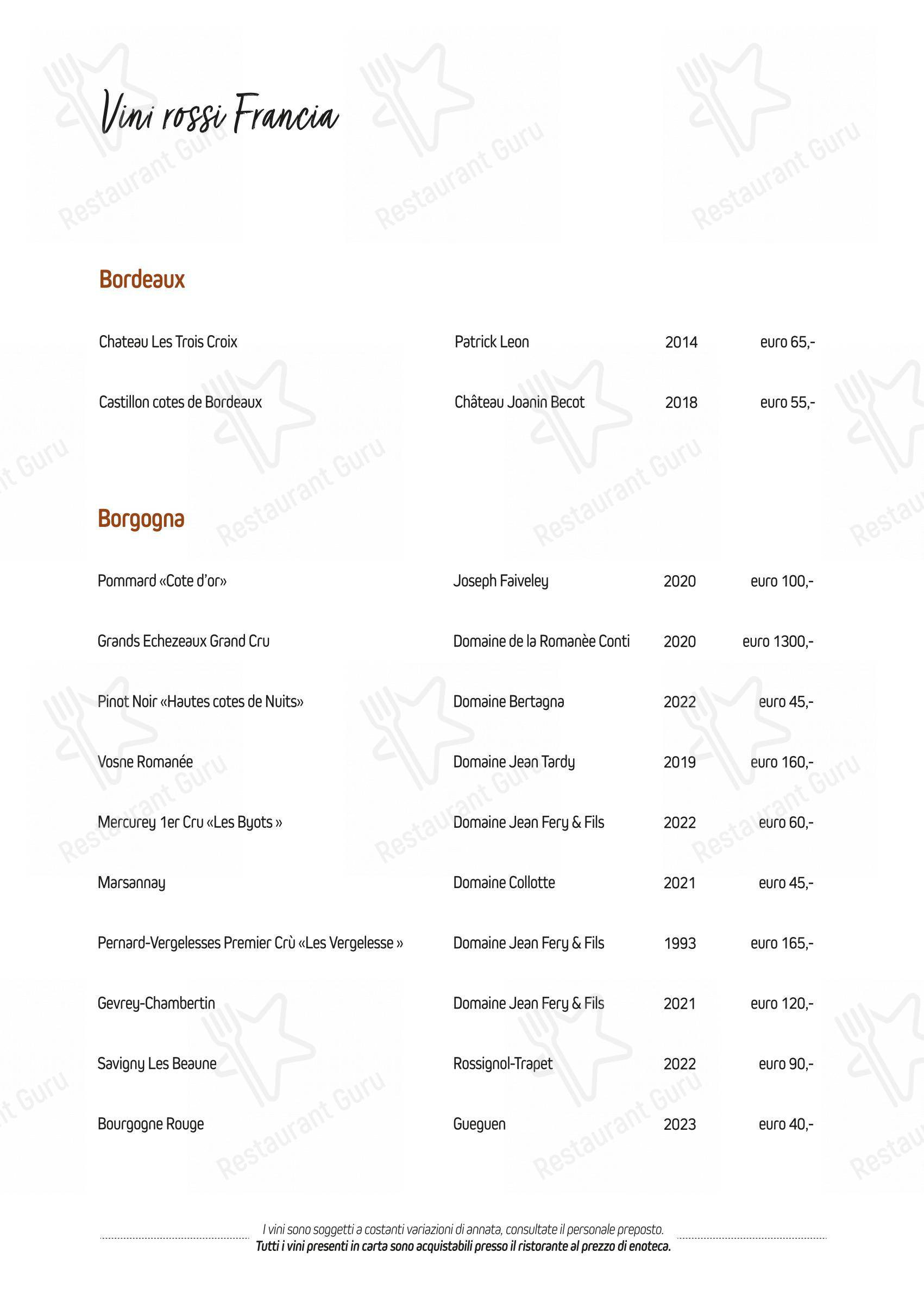 Menu di Botero - Детское