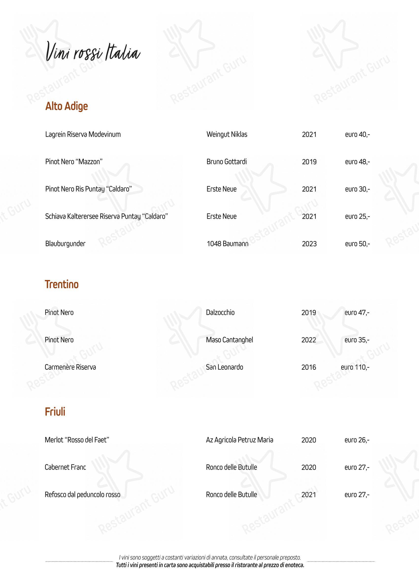 Menu di Botero - Детское