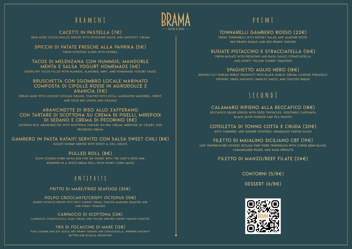 Menu di Brama 