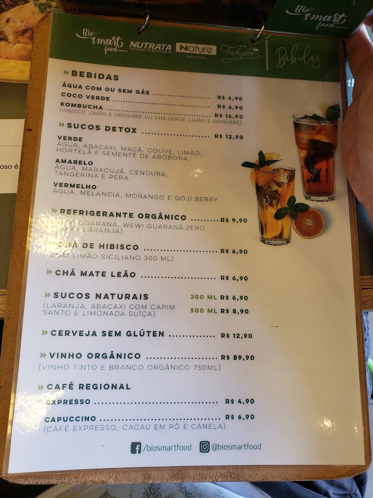Bio Smart Food cardápio