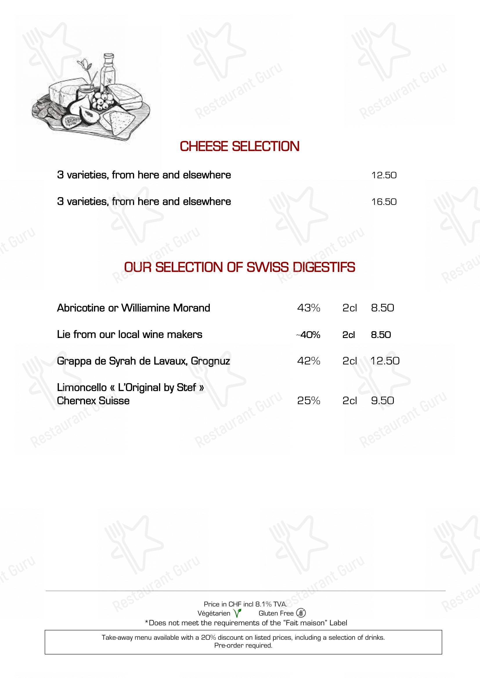 Brasserie La Coupole 1912 - Restaurant Resto Bar in Vevey - Ночное меню