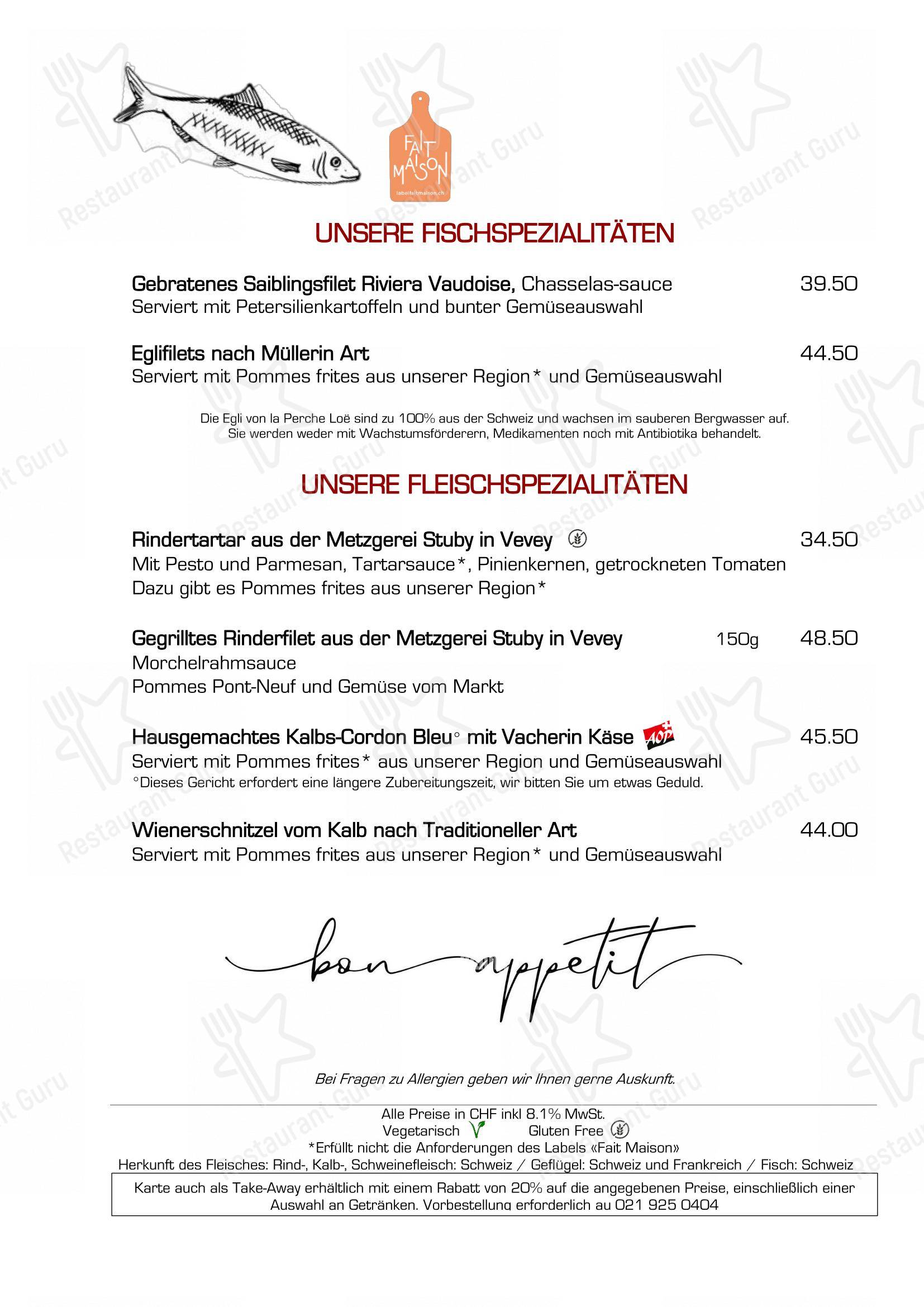 Menu di Brasserie La Coupole 1912 - Restaurant Resto Bar - pasti e bevande