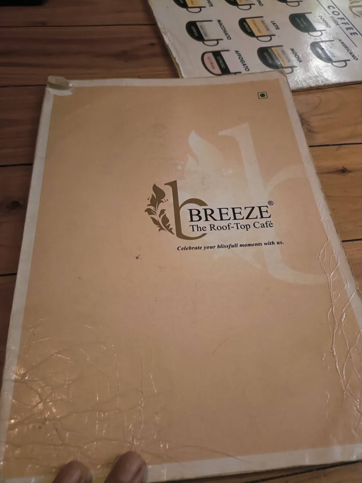 Breeze - The Rooftop Cafe menu