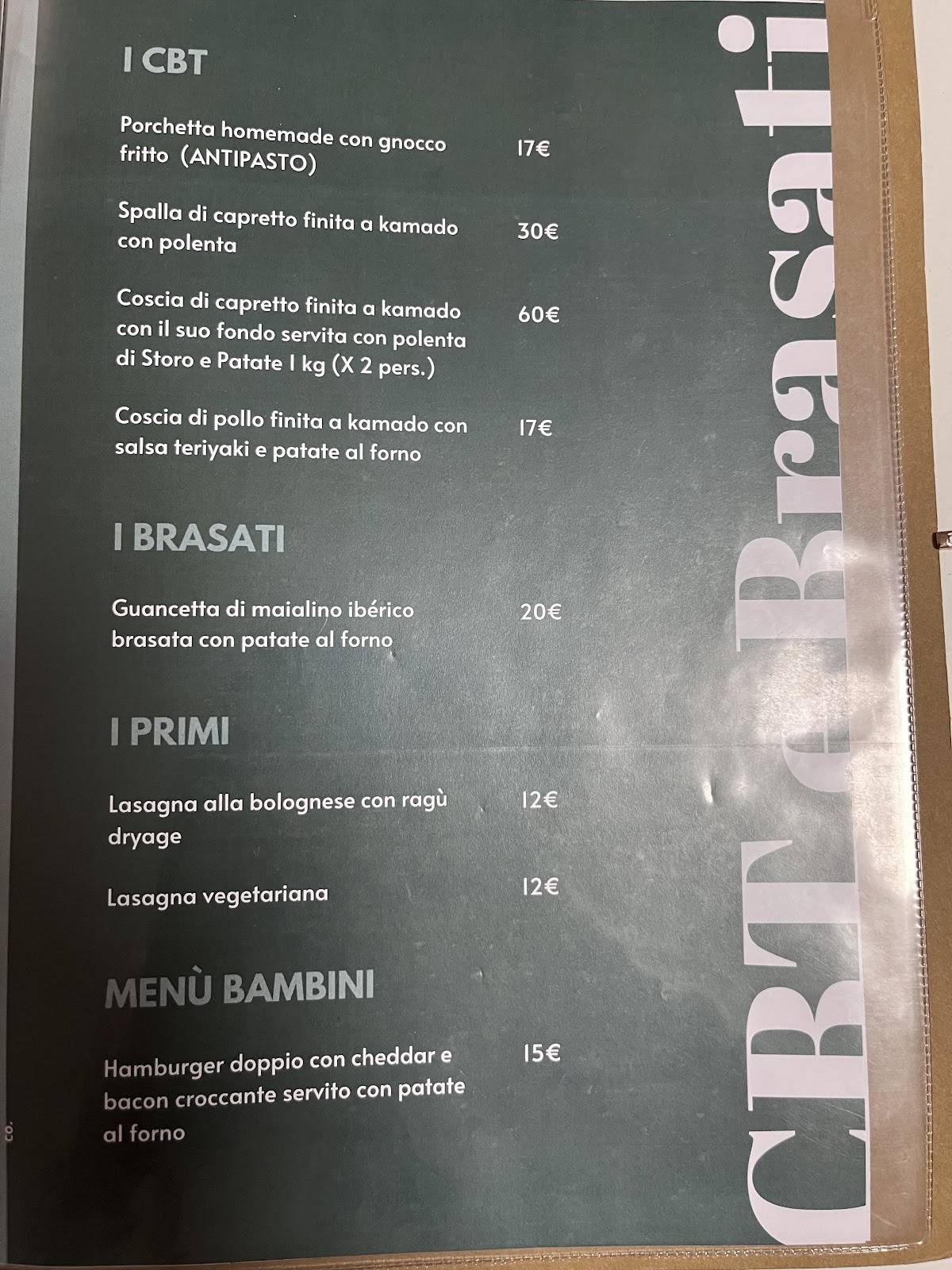 Menu di Osteria Urbana 