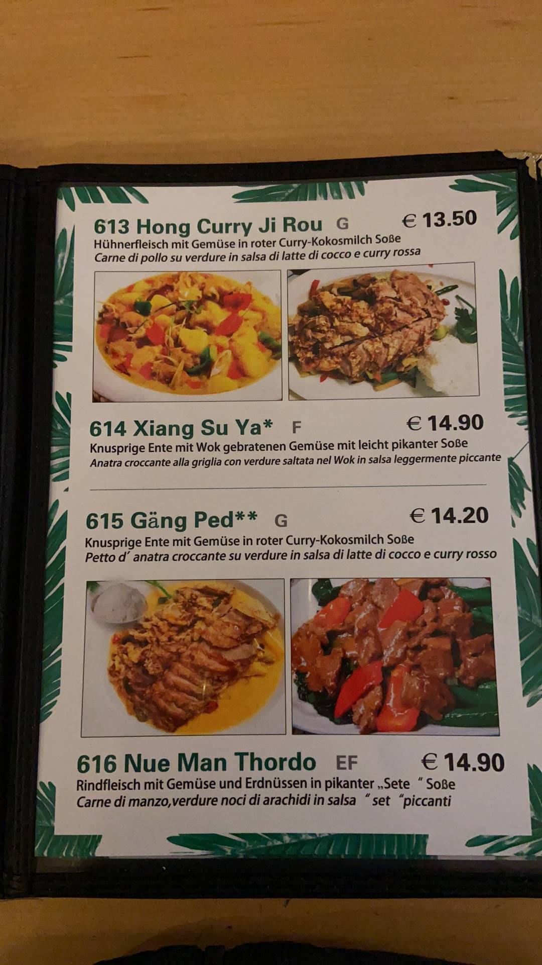 Menu di Byblo's Café 