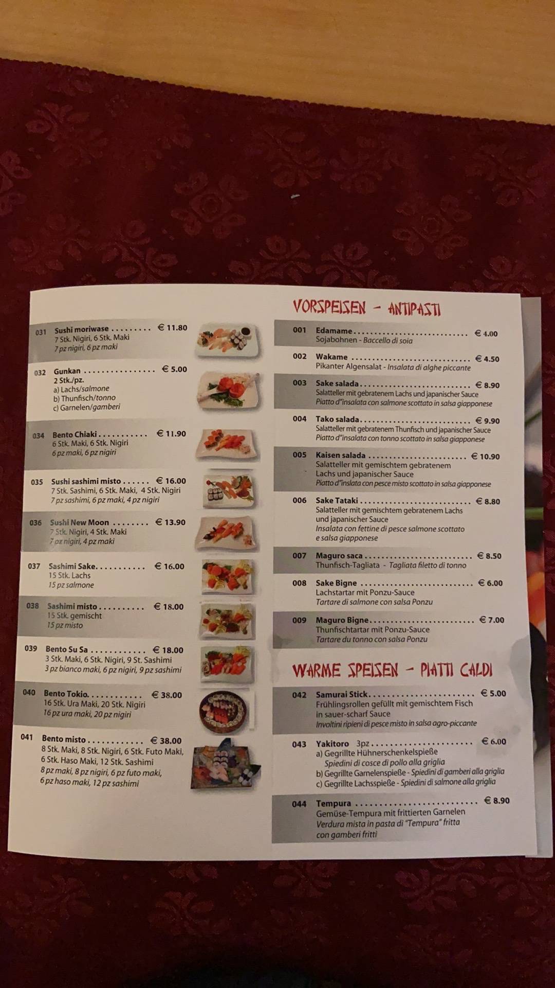 Menu di Byblo's Café 