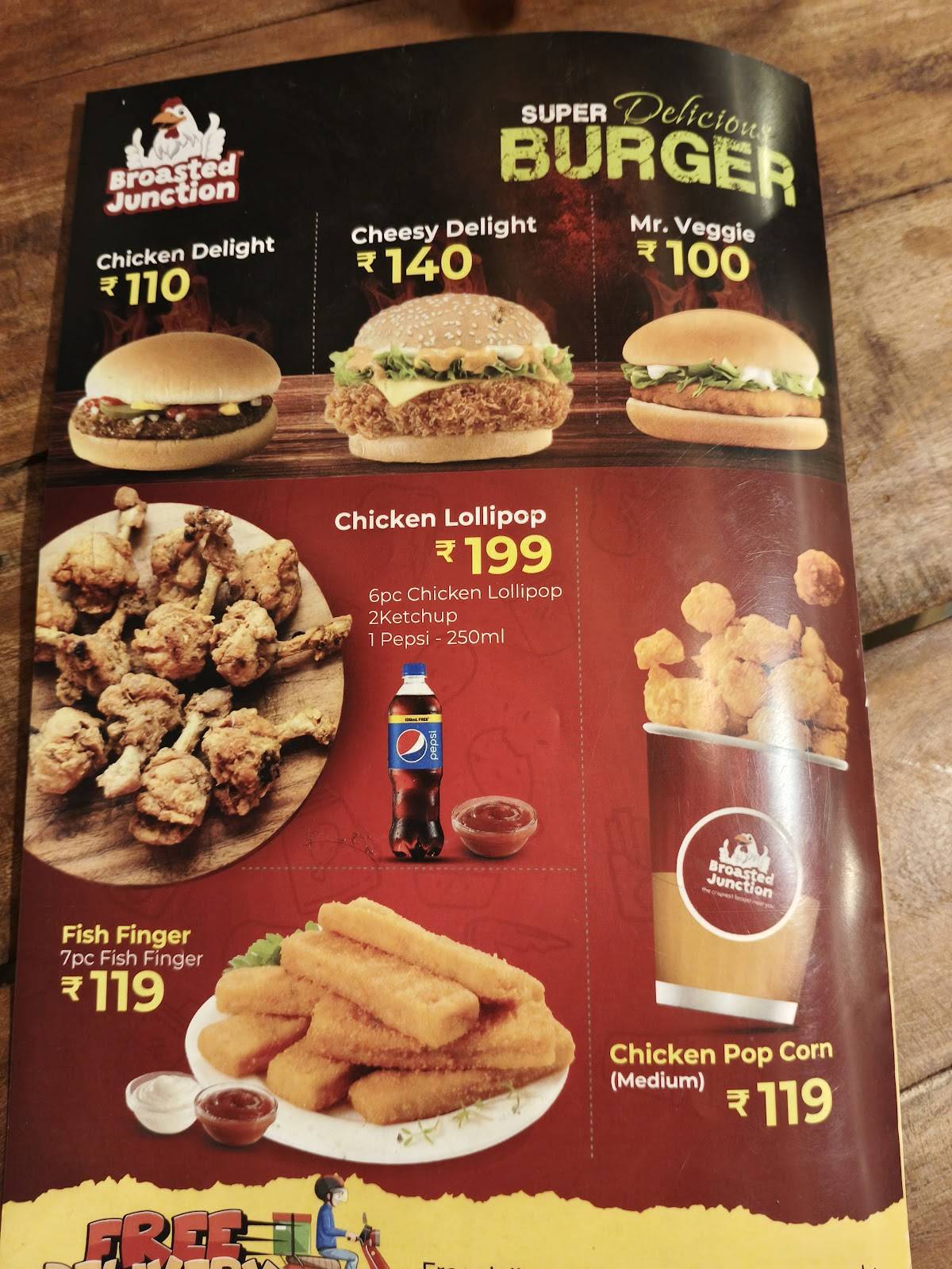 Broasted Junction menu