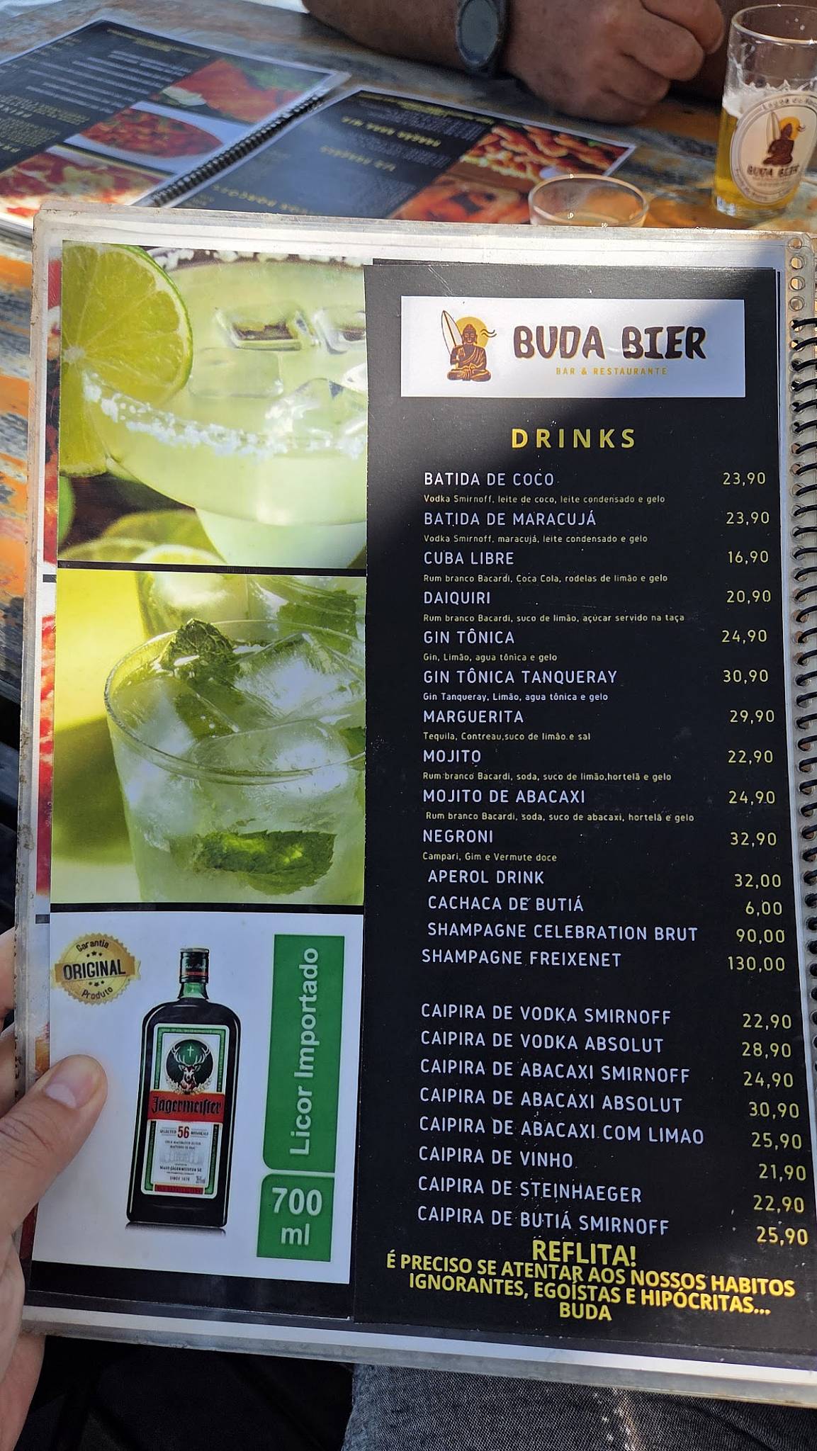 Buda Bier cardápio