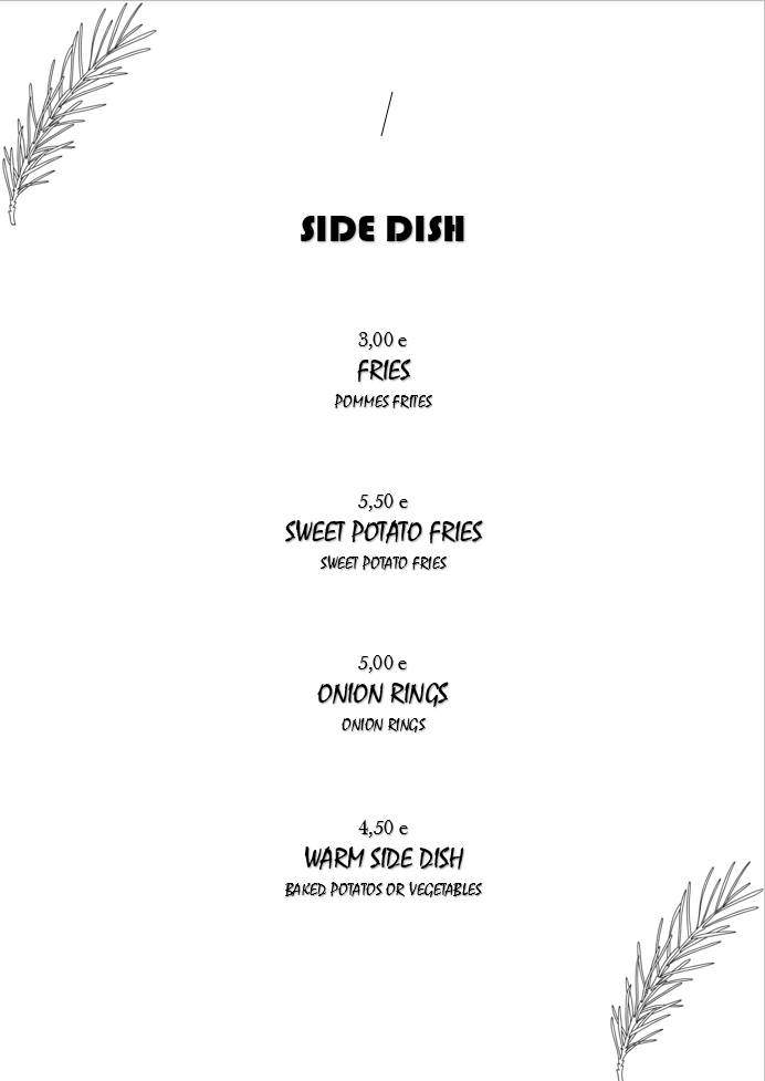 Menu di Buffet Iskra 