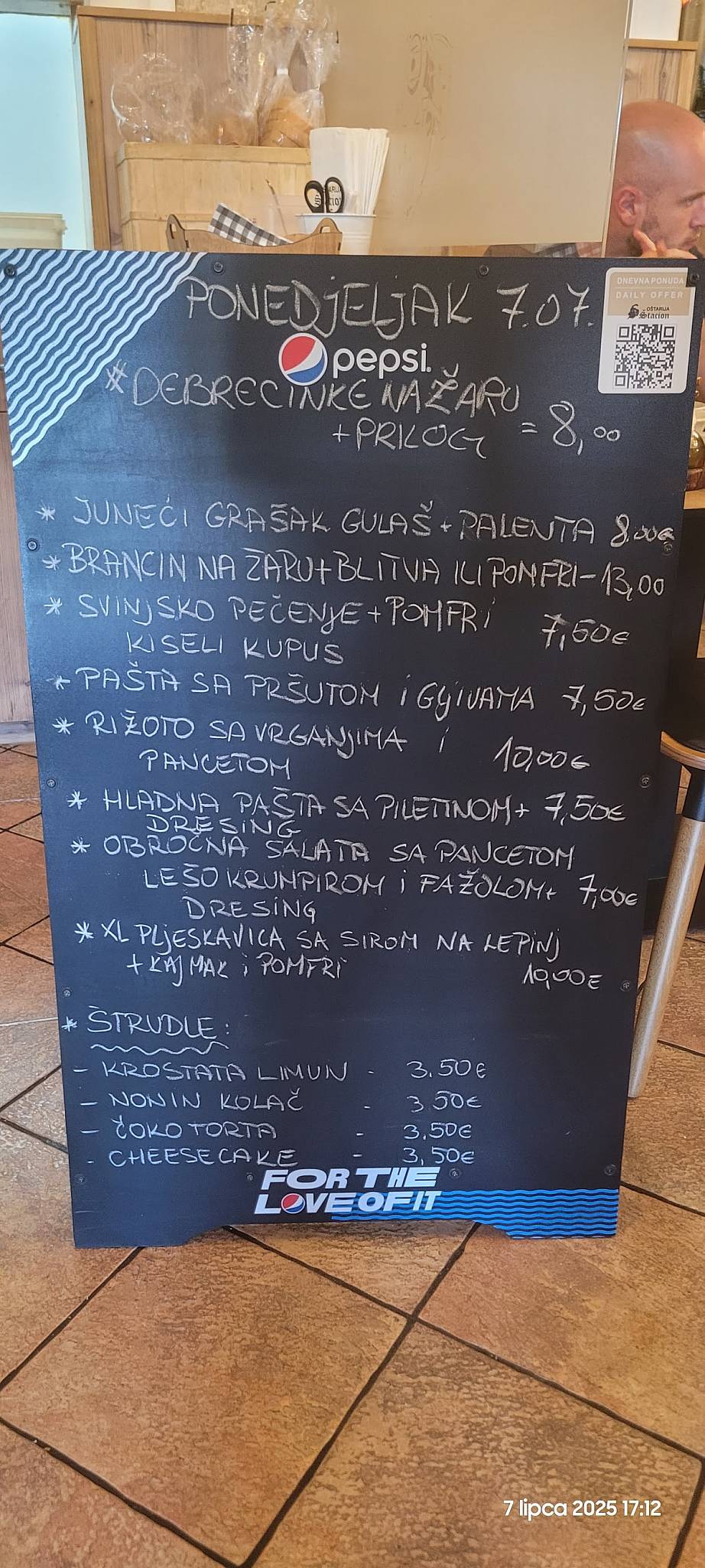 Menu di Buffet Štacion 