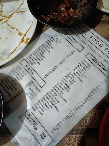 Burak Food Point Pahalgam menu