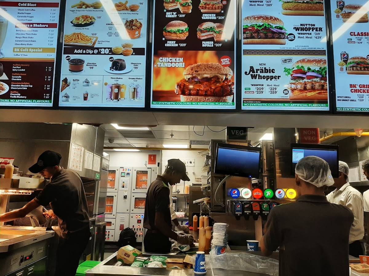Menu at Burger King, Guwahati, Ground Floor, Prithvi Center, GS Rd