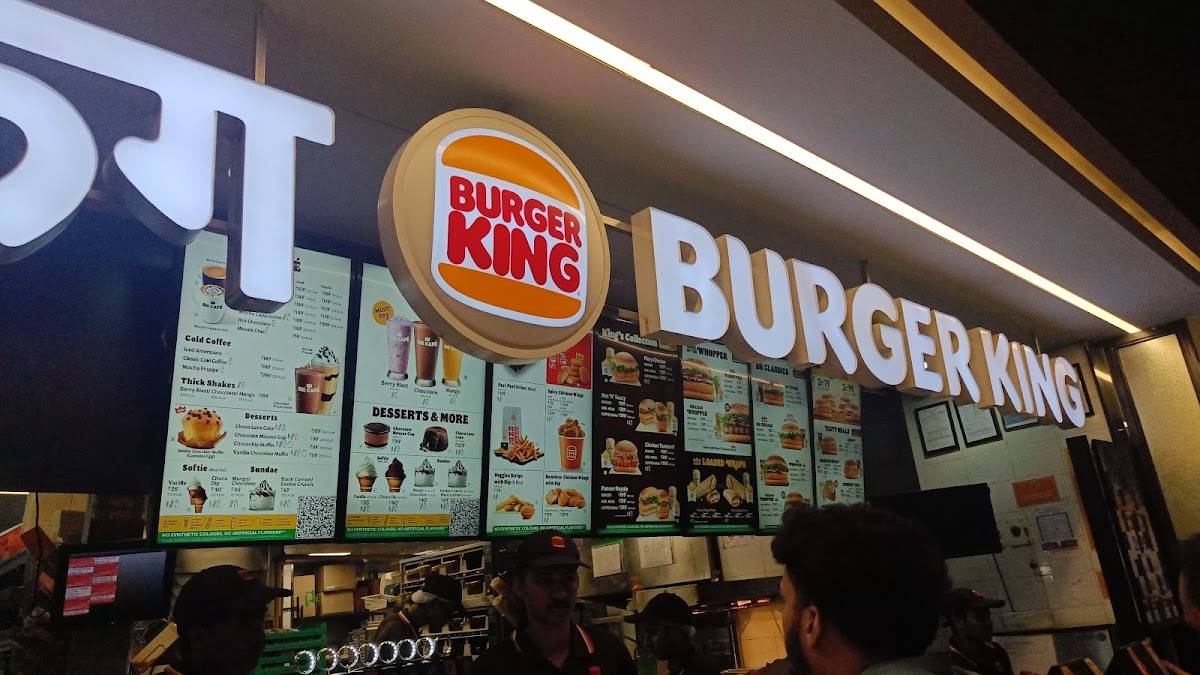 Burger King menu