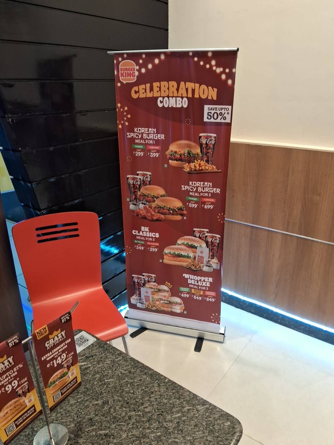Burger King menu