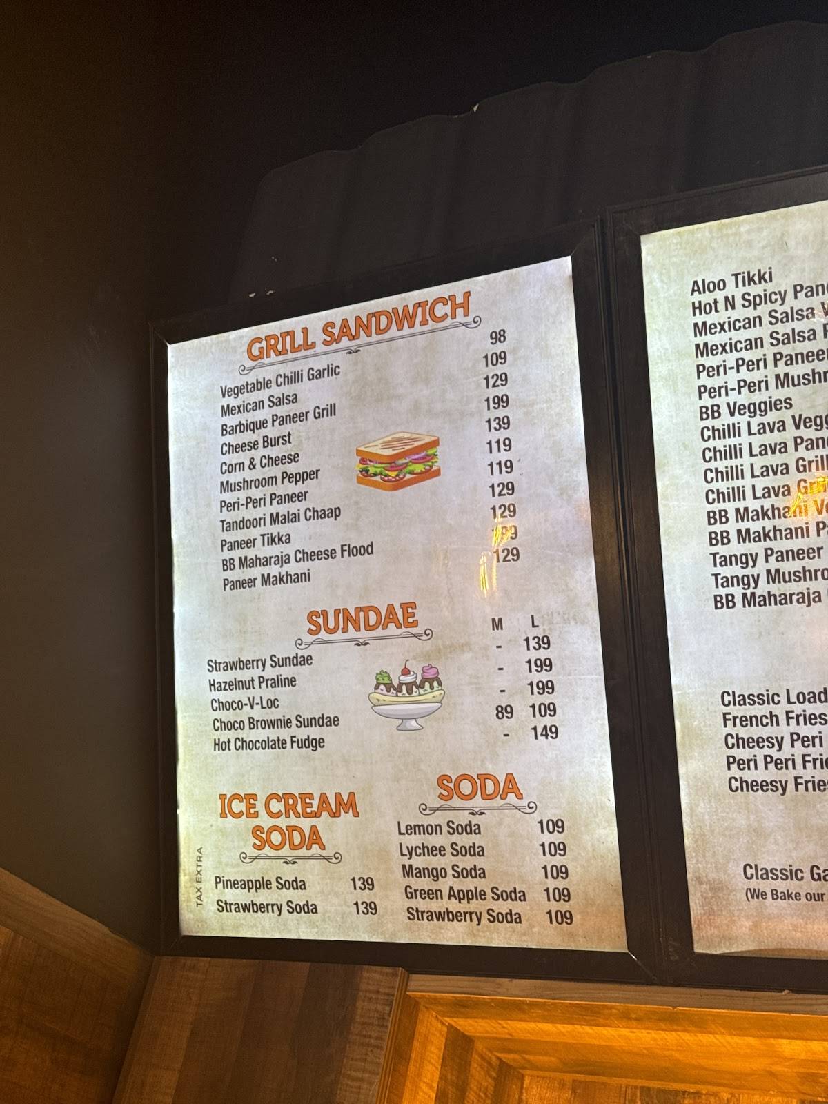 Butter Berry menu