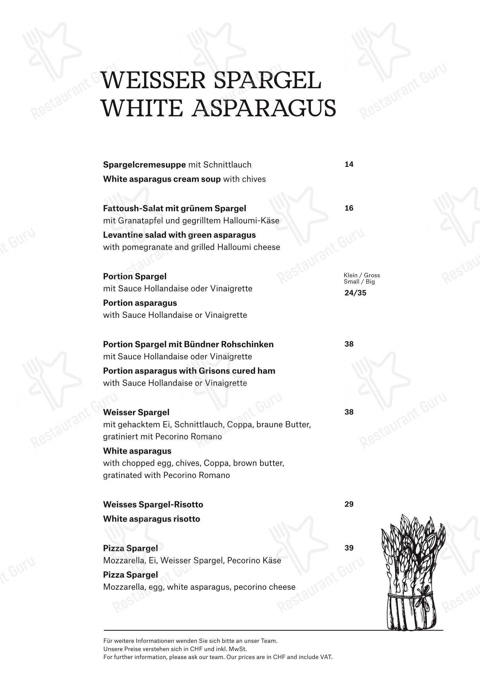 Menu di CARUSO – Pizza & Pasta - 菜单