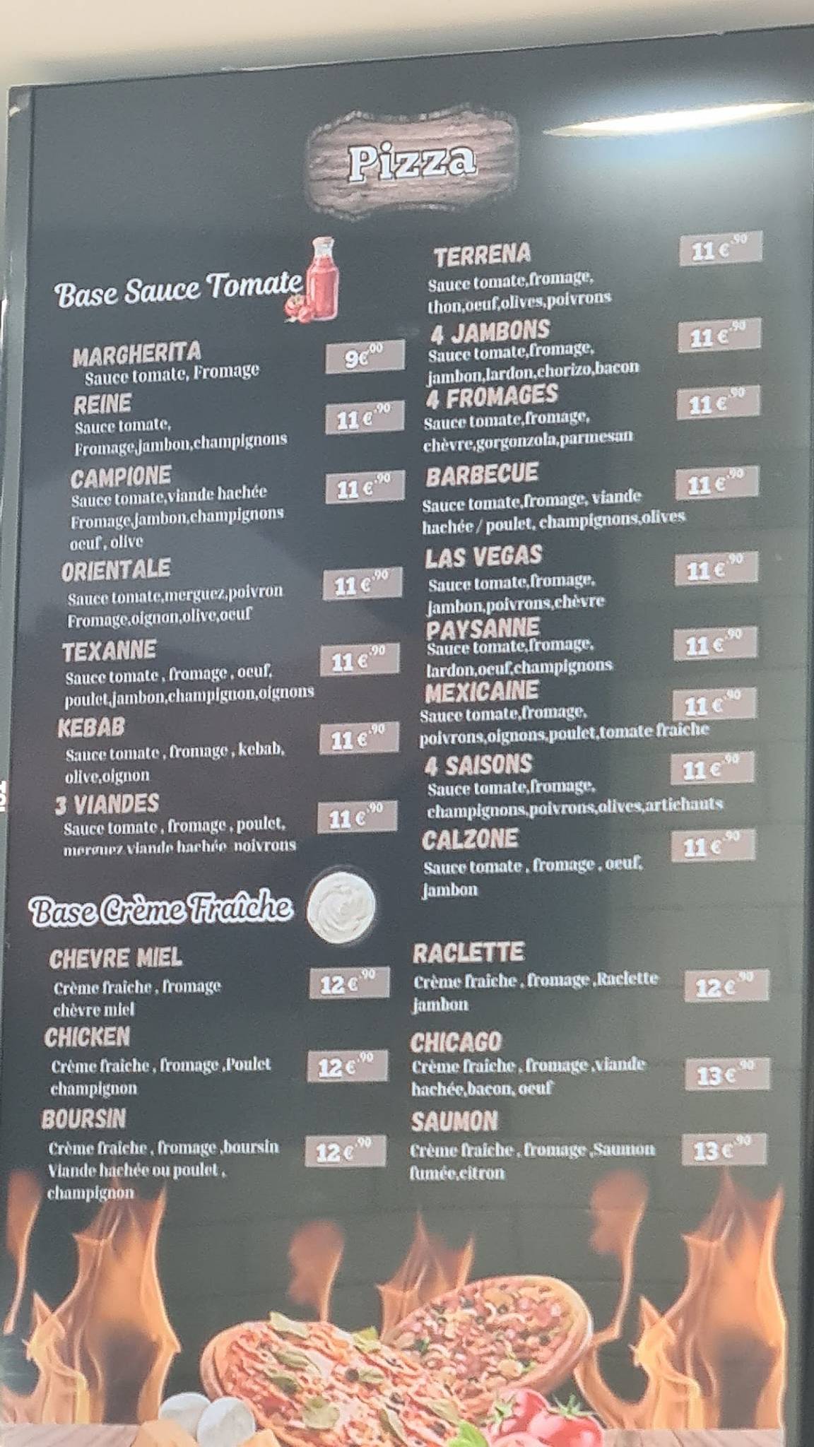 Menu de CHEESE NAAN VINCENNES