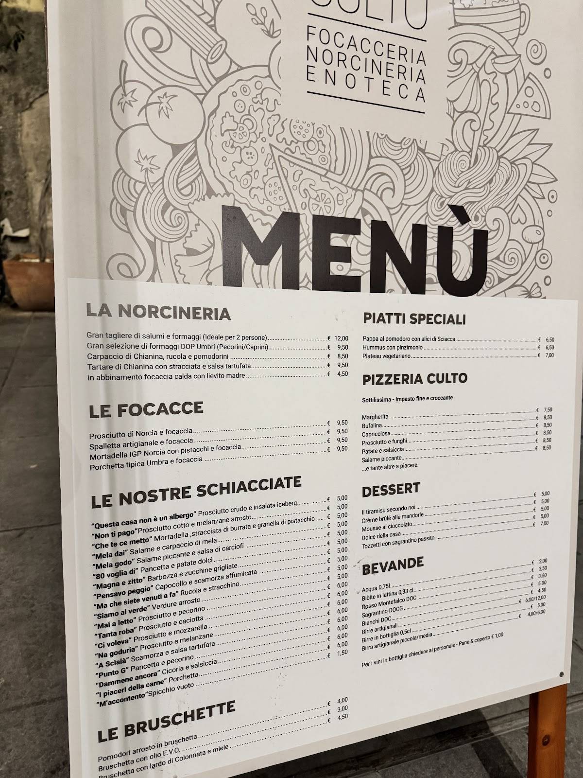 Menu di CULTO 