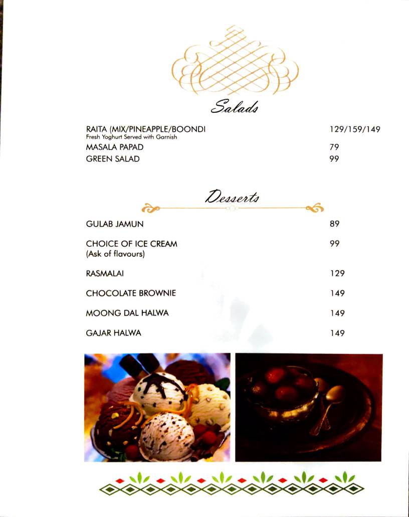 Angeethi Cafe menu