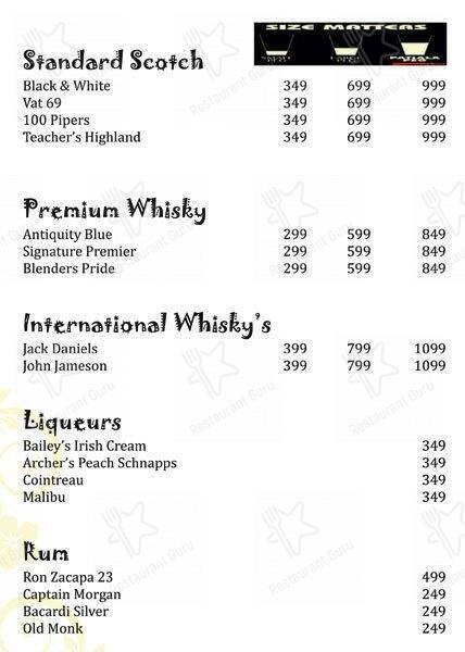 Cafe Delish menu
