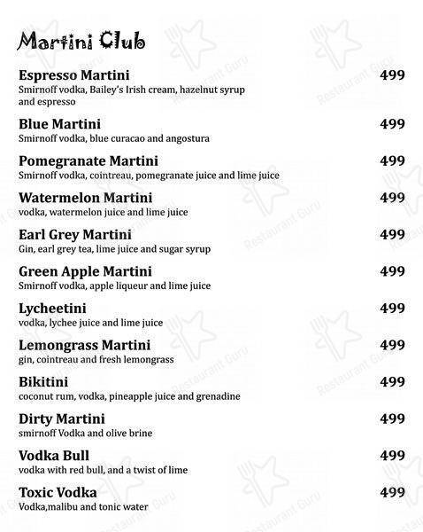 Cafe Delish menu