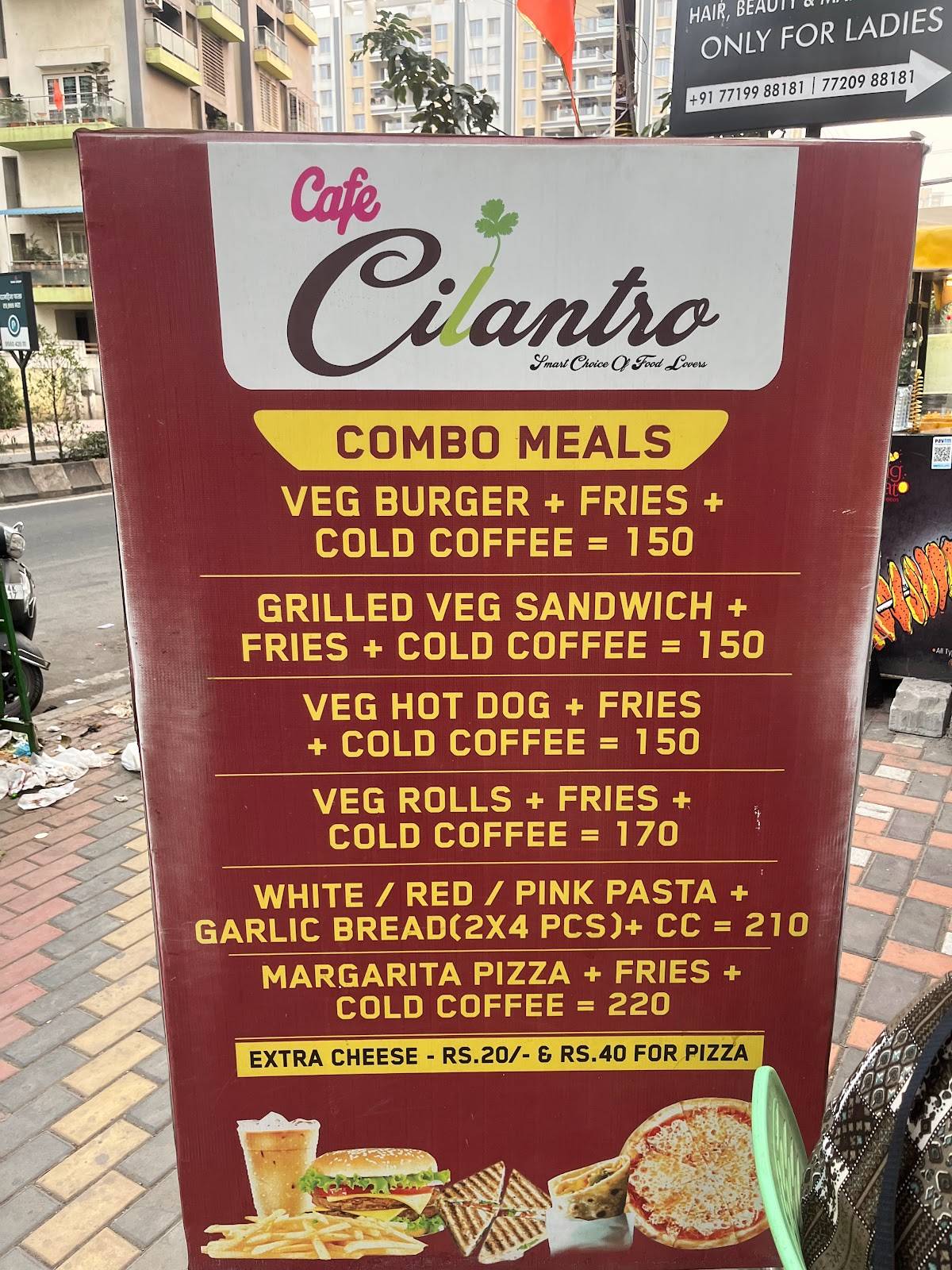 Cafe Cilantro menu