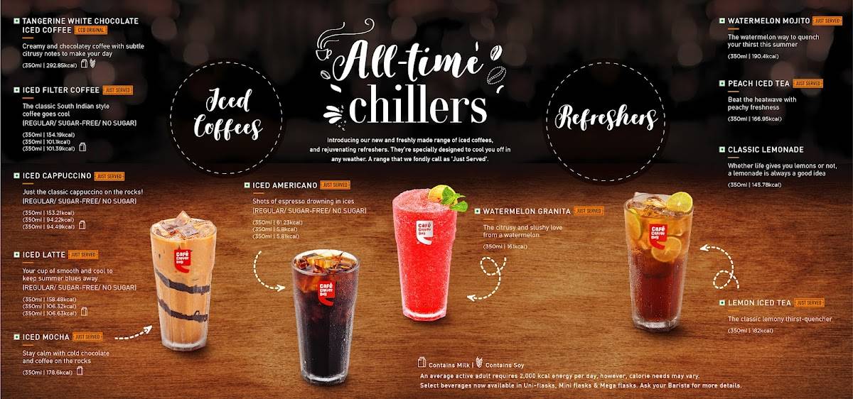 Café Coffee Day menu