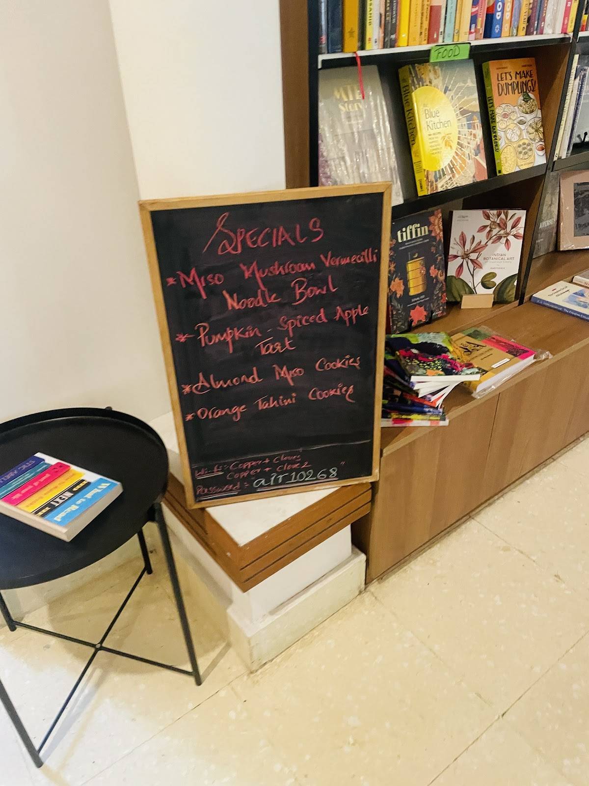 Copper + Cloves menu